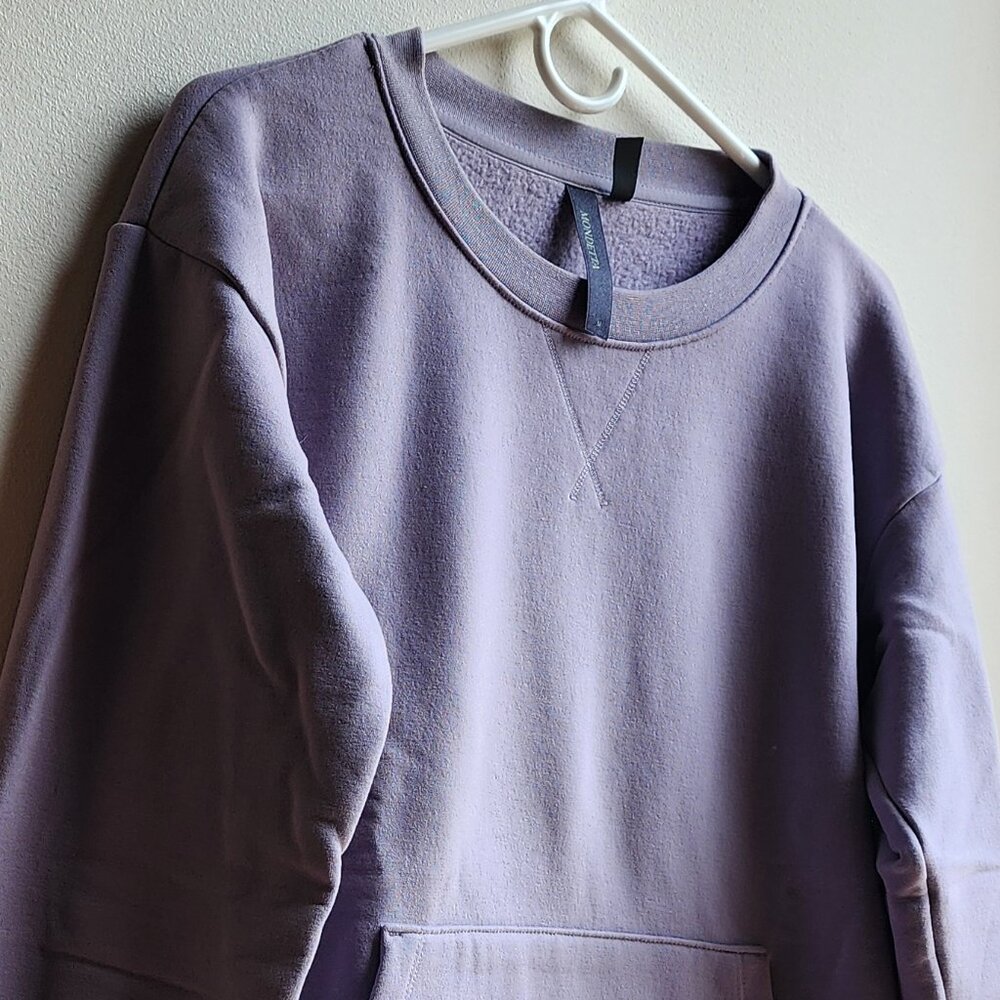 Mondetta Purple Kangaroo Pocket Sweatshirt Size Medium - Picture 2 of 16